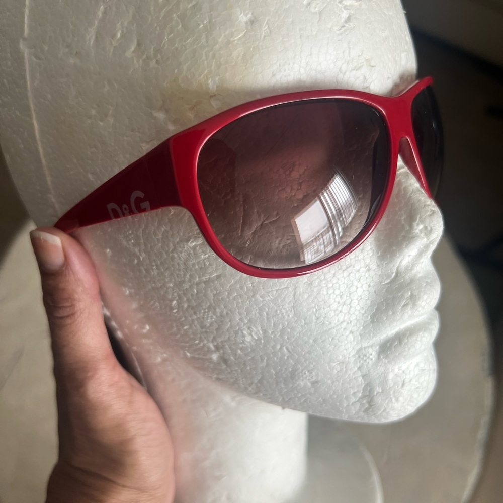 Dolce & Gabbana Red Oversized Sunglasses… EXCELLENT LIKE NEW CONDITION! VINTAGE